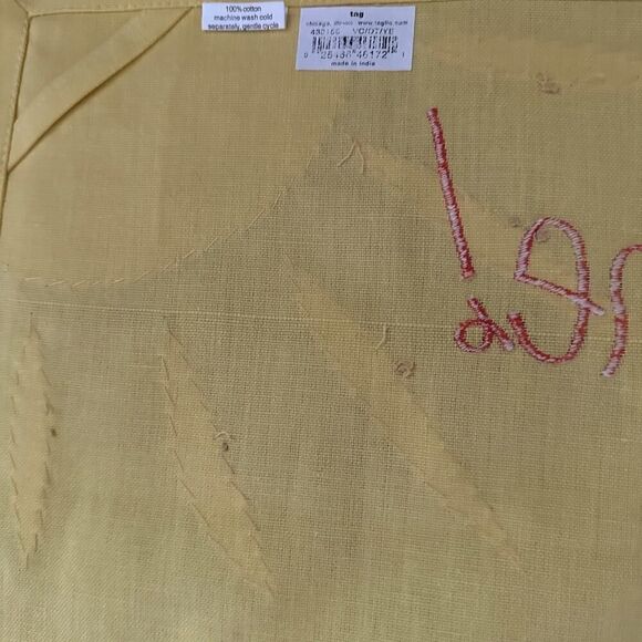 Sur La Table Embroidered Appliqué Rise and Shine Tea Towels Set of 3 NWT - Picture 12 of 15